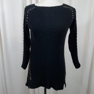 ZARAKNIT Black Sweater w Studs